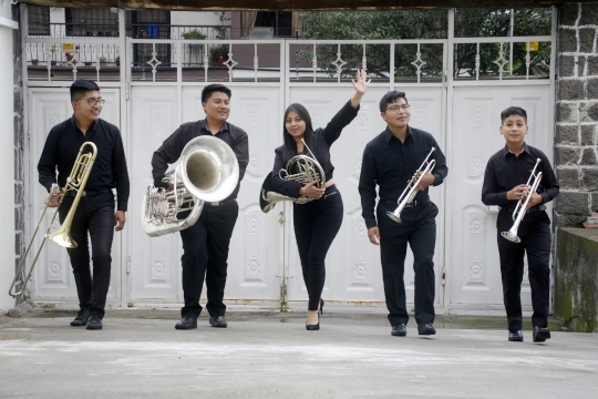 Ensemble der Brass Band del Ecuador - Benefizkonzert Kulturbrücke Ecuador