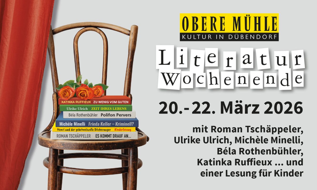 Literatur, Lesungen, Roman Tschäppeler, Ulrike Ulrich, Michèle Minelli, Béla Rothenbühler, Katinka Ruffieux